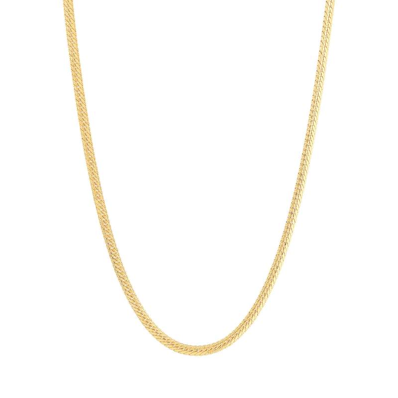 Collier plaqué or maille anglaise 45 cm - vue 2