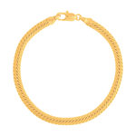 Bracelet plaqué or maille anglaise 18 cm - vue 1