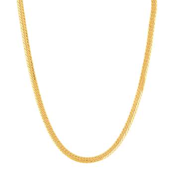 Gold-plated chain necklace 45 cm