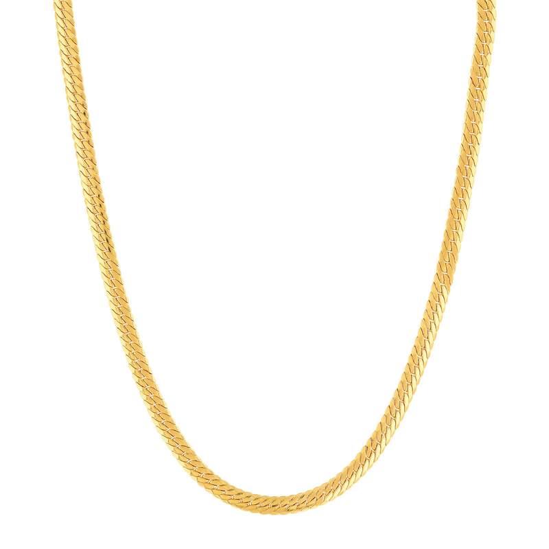 Collier plaqué or maille anglaise 45 cm - vue 2