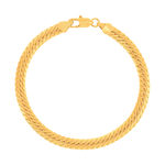 Bracelet plaqué or maille anglaise 18 cm - vue 1