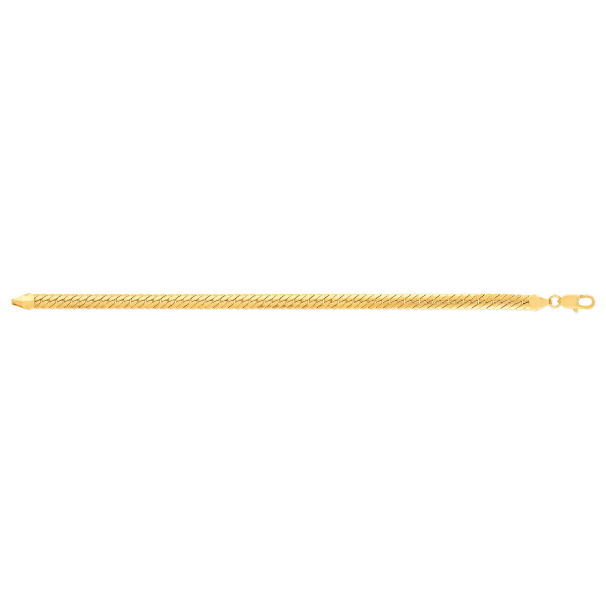 Bracelet plaqué or maille anglaise 18 cm - vue 2
