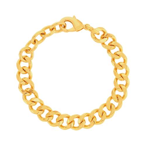 Bracelet plaqué or maille gourmette 16 à 19 cm