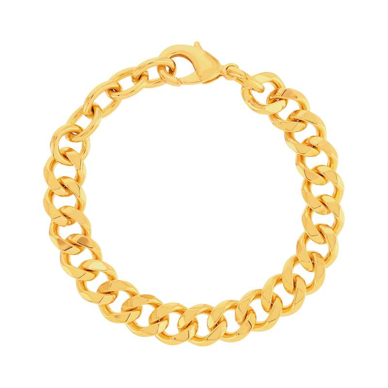Bracelet plaqué or maille gourmette 16 à 19 cm - vue 1