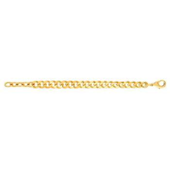 Vergulde krularmband 16 tot 19 cm
