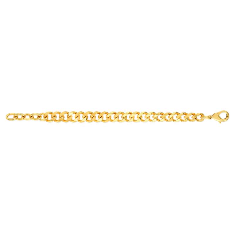 Bracelet plaqué or maille gourmette 16 à 19 cm - vue 2