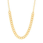Collier plaqué or maille gourmette 45 cm - vue 2