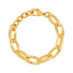 Bracelet plaqué or maillons ovales 16 à 19 cm - vue 1