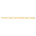 Bracelet plaqué or maillons ovales 16 à 19 cm - vue 2