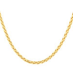 Collier plaqué or maille palmier 45 cm - vue 1