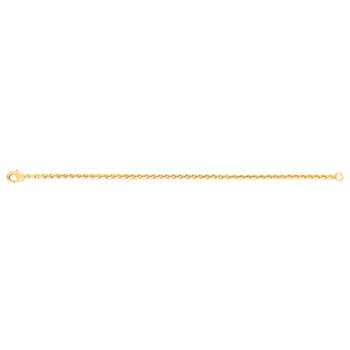 Vergulde palm schakelarmband 20 cm