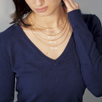 Collier or jaune 375 50 cm - vue D3