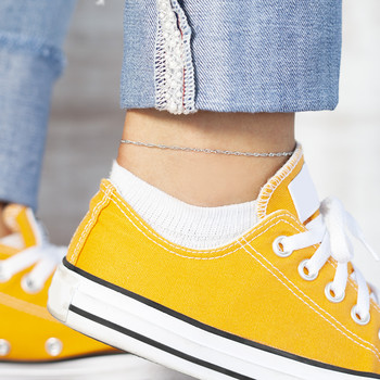 925 silver anklet twisted chain length 23 cm