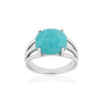 Bague argent 925 amazonite - vue 1