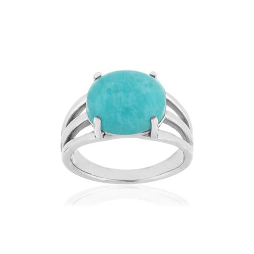 Silver ring 925 amazonite