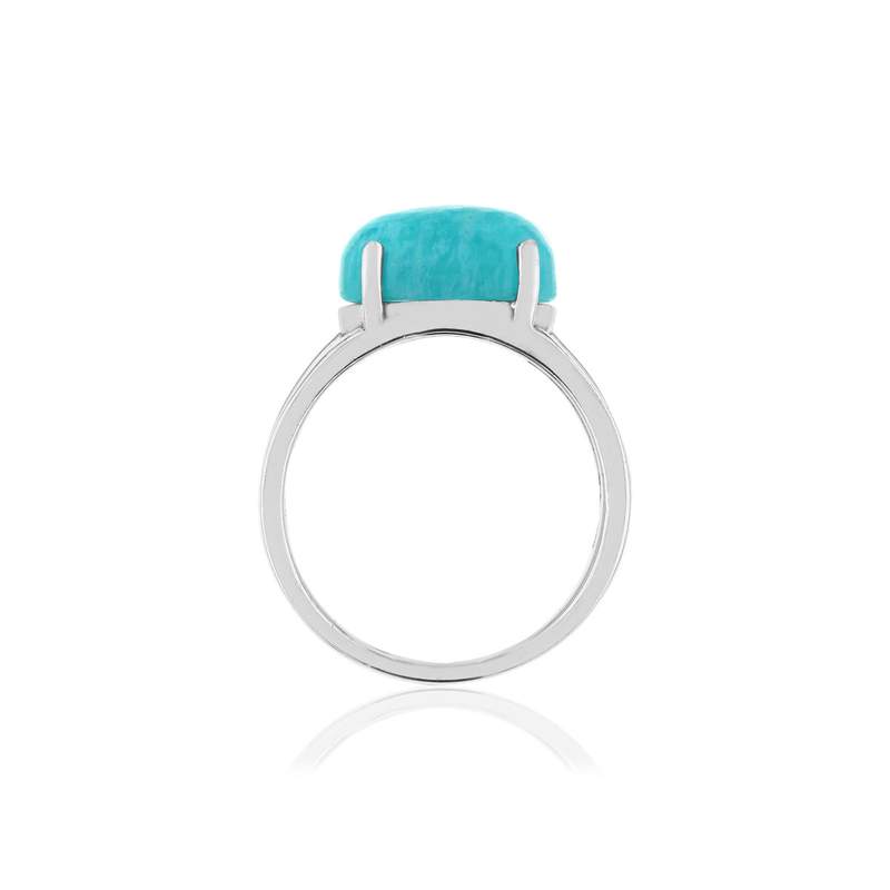 Bague argent 925 amazonite - vue 2