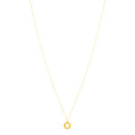 Collier or 375 jaune, motif coeur 45 cm - vue 2
