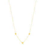 Collier or 375 jaune, motif grain de café 45cm - vue 2