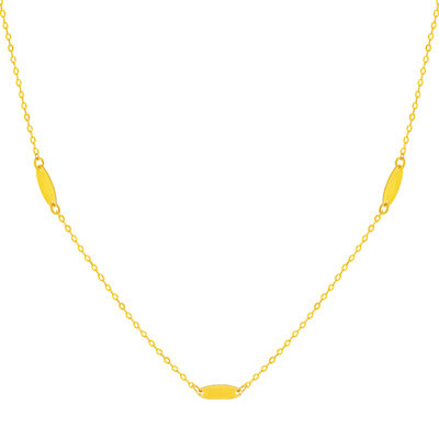 Collier or 375 jaune 45 cm - vue 1
