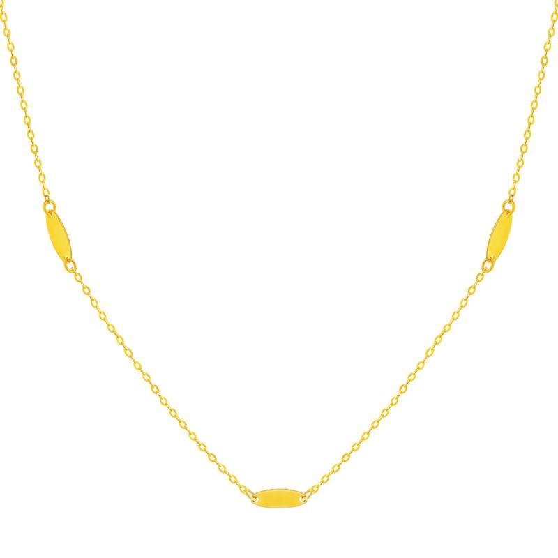 Collier or 375 jaune 45 cm - vue 1