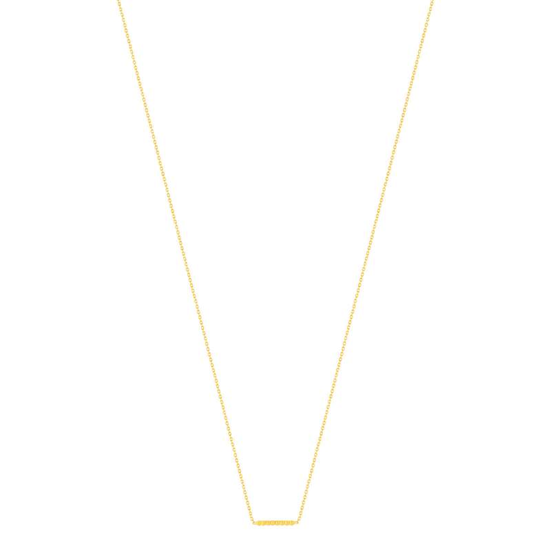 Collier or 375 jaune, motif boules 45 cm - vue 2