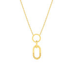 Collier or 375 jaune 45 cm - vue 1