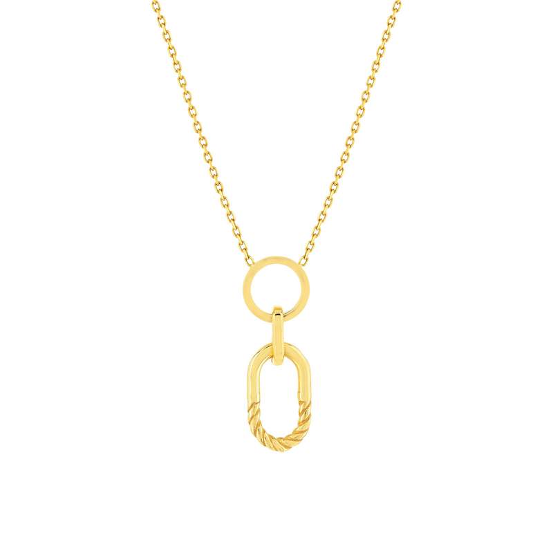 Collier or 375 jaune 45 cm - vue 1