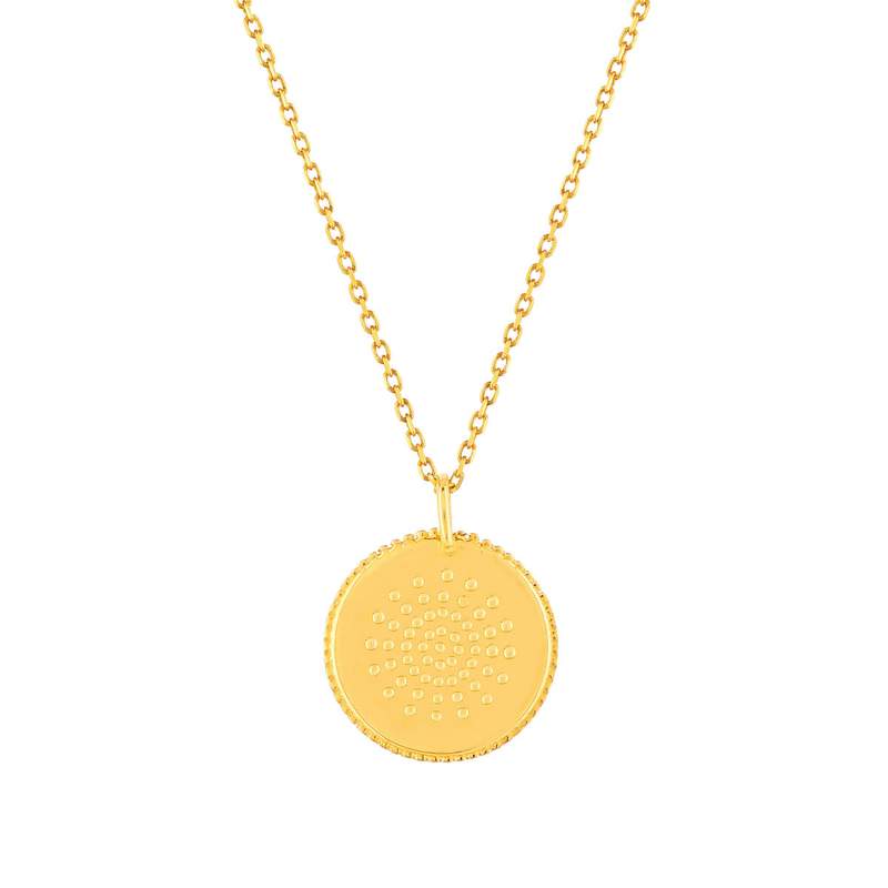 Gele 375-goudketting van 45 cm - afbeelding 1