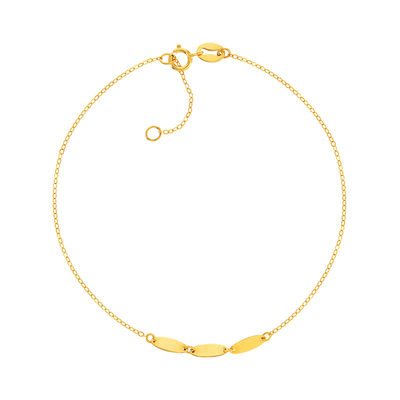 Bracelet or 375 jaune 18.5cm