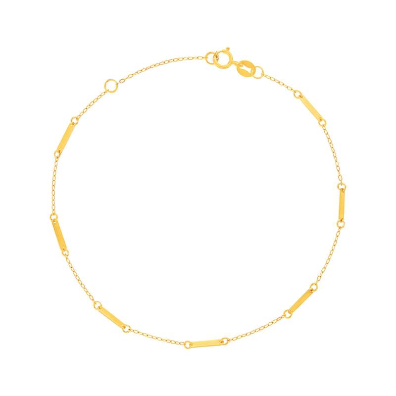 Bracelet or 375 jaune 18.5cm - vue 1