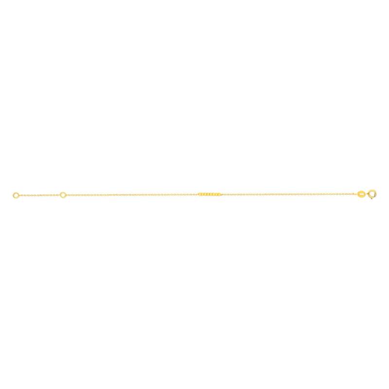Bracelet or 375 jaune. Motif boules 18.5 cm - vue 2