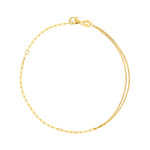 Bracelet or 375 jaune 18 cm - vue 1