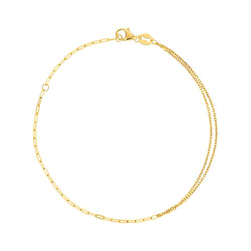 Bracelet or 375 jaune 18 cm