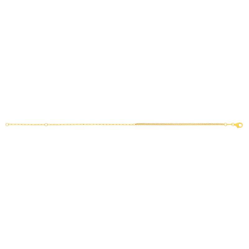 Bracelet or 375 jaune 18 cm - vue 2