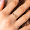 Bague or 375 jaune - vue Vporté 1