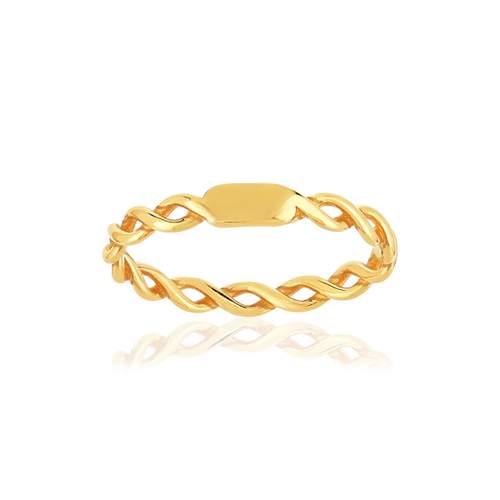 Bague or 375 jaune