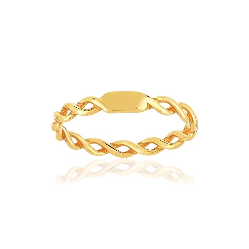 Bague or 375 jaune - vue 1