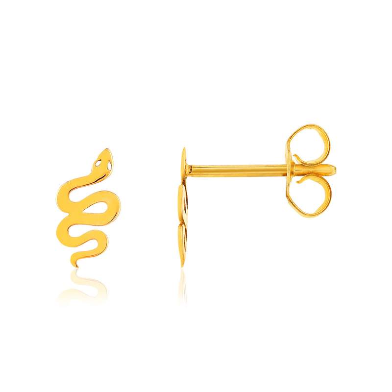 Boucles d'oreilles or 375 jaune - vue 1