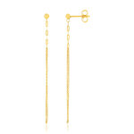 Boucles d'oreilles or 375 jaune - vue 1