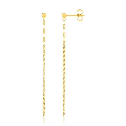 375 yellow gold earrings