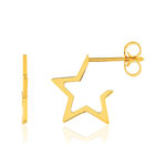 Boucles d'oreilles or 375 jaune - vue 1