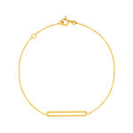 Bracelet or 375 jaune 18,5 cm - vue 1