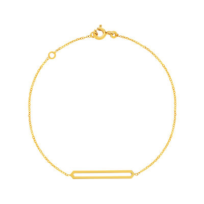 Bracelet or 375 jaune 18,5 cm