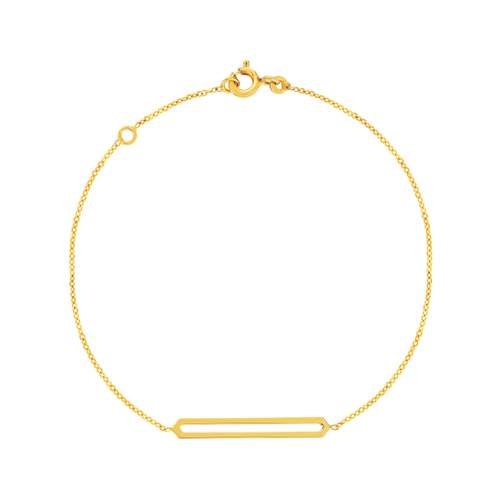 Bracelet or 375 jaune 18,5 cm