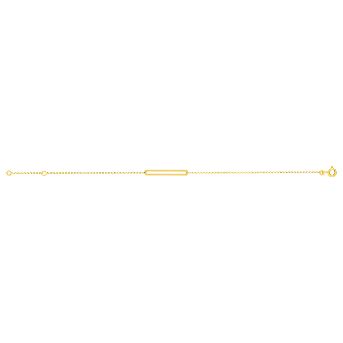Bracelet or 375 jaune 18,5 cm - vue 2