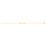 Gold bracelet 375 yellow 18.5 cm - view 2