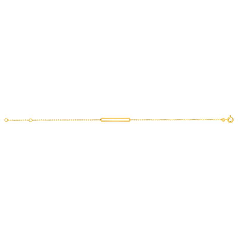 Bracelet or 375 jaune 18,5 cm - vue 2