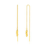Boucles d'oreilles or 375 jaune, motif boules. - vue 1