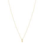 Collier or 375 2 tons diamants, 45 cm - vue 2