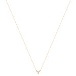 Collier or 375 rose diamants, 45 cm - vue 2